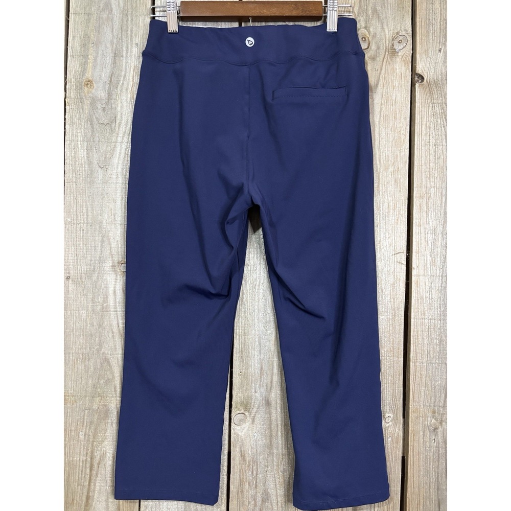 Baleaf Women's Blue Stretch Active Pants Size M Cropped Ankle‎ Pull-On Pockets